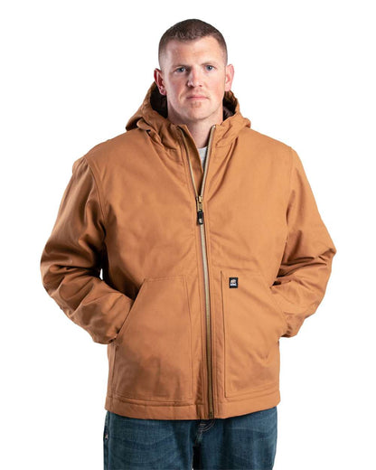 Berne Apparel Men's Tall Heritage Duck Hooded Jacket HJ65T #colormdl_Brown Duck