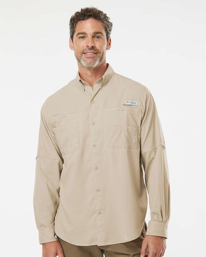 Columbia PFG Tamiami™ II Long Sleeve Shirt 212467 #colormdl_Fossil