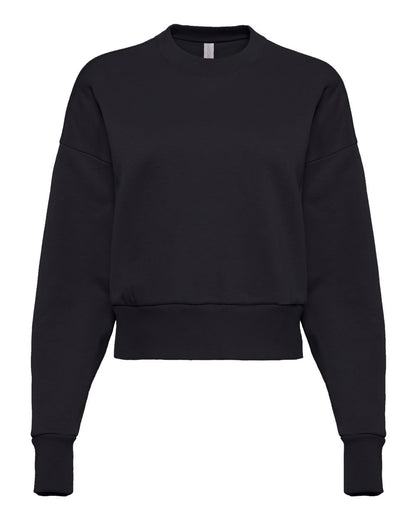 Next Level Women's Heavyweight Crewneck Sweatshirt 9087 #color_Black