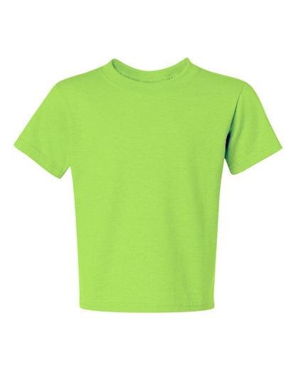 JERZEES Youth Dri-Power® 50/50 T-Shirt 29BR #color_Neon Green