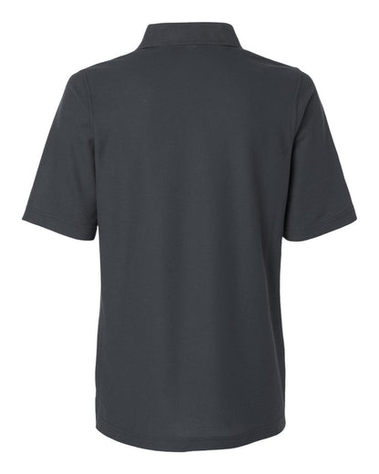 Harriton Women's Maverick CVC Pique Polo M105W #color_Dark Charcoal