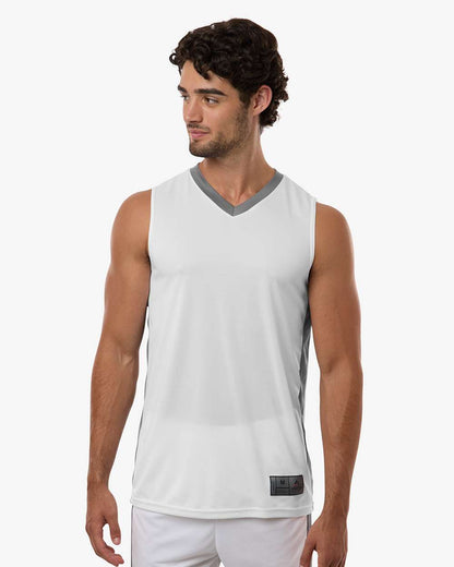 Augusta Sportswear Men's Match-Up Basketball Jersey 6886 #colormdl_White/ Graphite