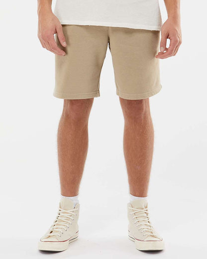 Independent Trading Co. Unisex Pigment-Dyed Fleece Shorts PRM50STPD #colormdl_Pigment Sandstone
