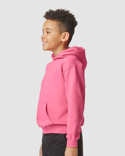 Gildan Softstyle® Youth Midweight Hooded Sweatshirt SF500B #colormdl_Pink Lemonade