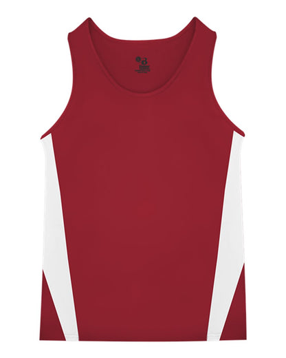 Alleson Athletic Men's Stride Singlet 8667 #color_Red/ White