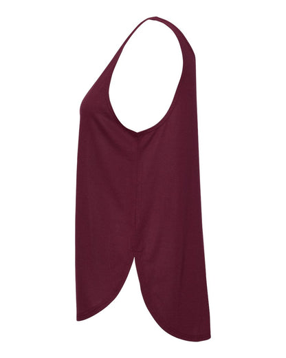 BELLA + CANVAS Women's Flowy Tank with Side Slit 8802 #color_Maroon