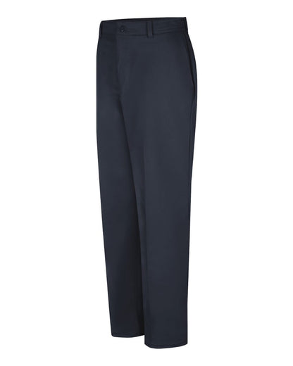 Red Kap Men's Wrinkle-Resistant Cotton Work Pants PC20 #color_Dark Navy - Unhemmed