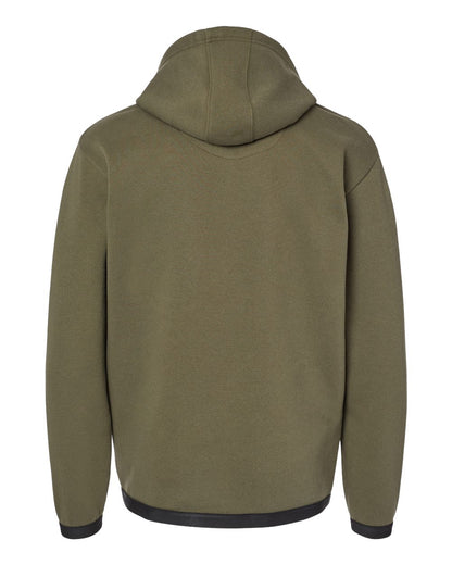 LAT Unisex The Statement Fleece Hoodie Sweatshirt 6996 #color_Military Green/ Black