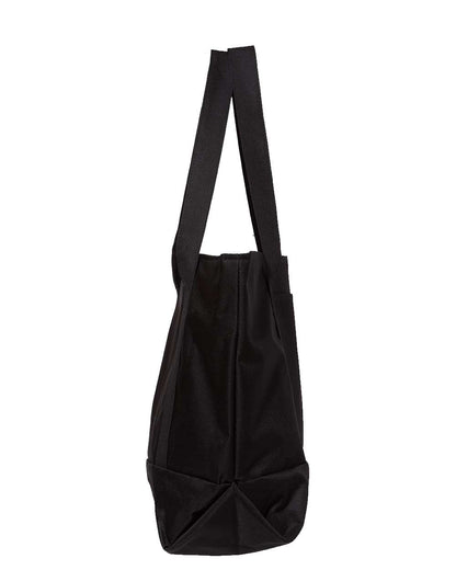 Liberty Bags Bay View Giant Zippered Tote 7006 #color_Black/ Black