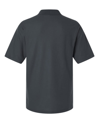 Harriton Men's Tall Maverick CVC Pique Polo M105T #color_Dark Charcoal