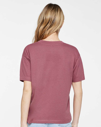 LAT Relaxed Crew Tee 3520 #colormdl_Rouge