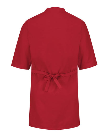 Red Kap Men's Collarless Butcher Wrap WP10 #color_Red