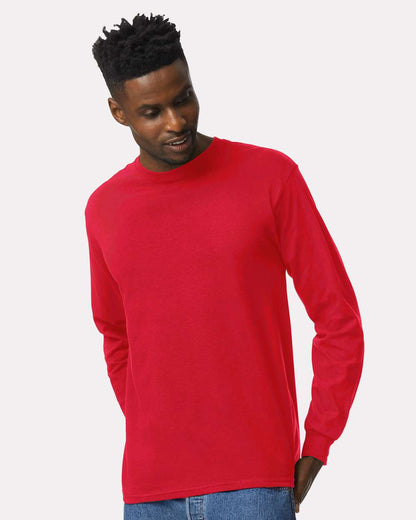 Gildan Unisex Ultra Cotton® Long Sleeve T-Shirt 2400 #colormdl_Red