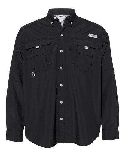 Columbia PFG Bahama™ II Long Sleeve Shirt 212463 #color_Black