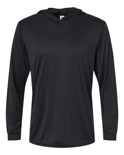 Paragon Unisex Bahama Performance Hooded Long Sleeve T-Shirt 220 #color_Black