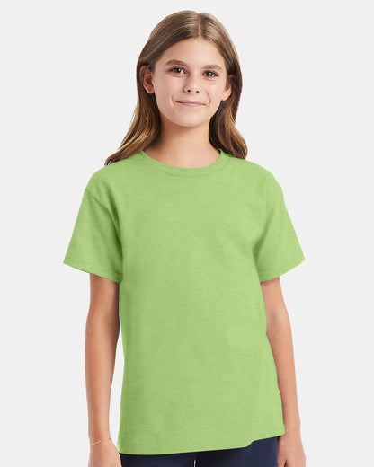 Hanes Youth Essential-T T-Shirt 5480 #colormdl_Lime
