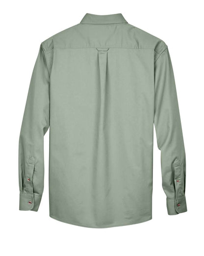 Harriton Men's Easy Blend™ Twill Shirt M500 #color_Dill