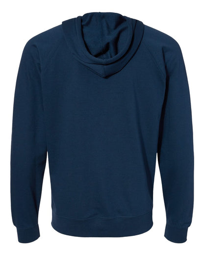 Independent Trading Co. Icon Lightweight Loopback Terry Full-Zip Hooded Sweatshirt SS1000Z #color_Indigo