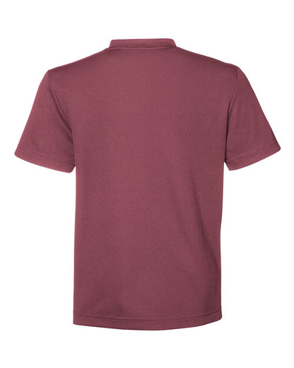 Team 365 Youth Zone Performance Mesh T-Shirt TT15Y #color_Sport Dark Maroon
