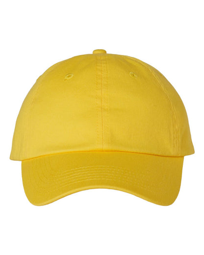 Valucap Bio-Washed Classic Dad Hat VC300A #color_Yellow