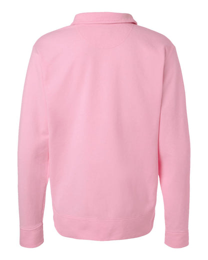 ComfortWash by Hanes Unisex Garment-Dyed Polo Collar Sweatshirt GDH490 #color_Cotton Candy