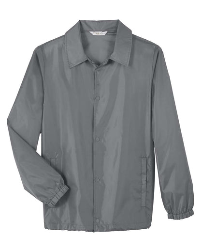 Team 365 Unisex Zone Protect Coaches Jacket TT75 #color_Sport Graphite