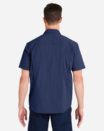 HUK Men's Creekbed Short Sleeve Shirt H150183 #colormdl_Naval Academy
