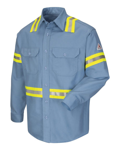 Bulwark Enhanced Visibility Uniform Shirt SLDT #color_Light Blue