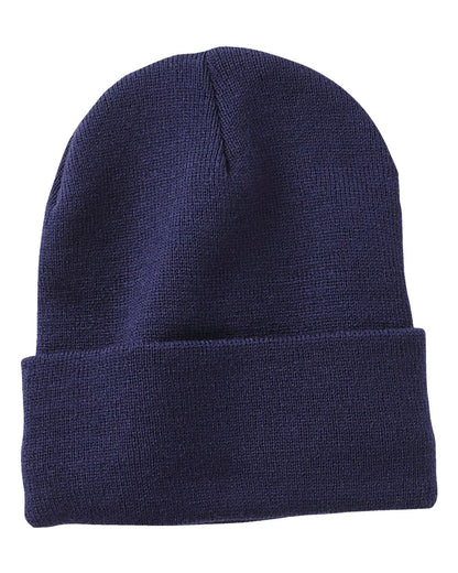 Sportsman 12" Fleece Lined Cuffed Beanie SP12FL #color_Navy