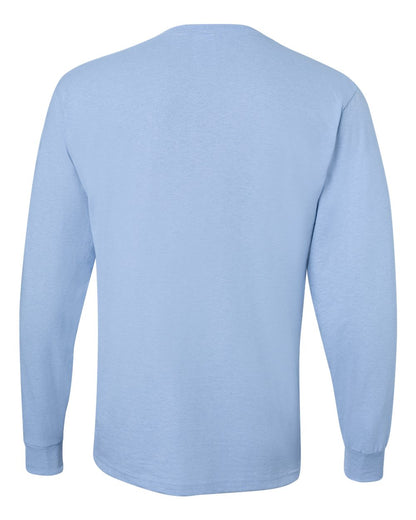 JERZEES Men's Dri-Power® Long Sleeve 50/50 T-Shirt 29LSR #color_Light Blue