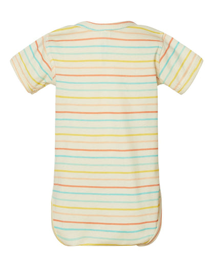 Rabbit Skins Infant Fine Jersey Bodysuit 4424 #color_Sunkissed Stripe