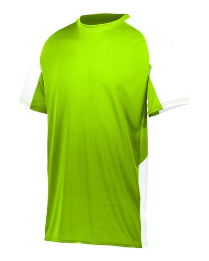 Augusta Sportswear Youth Cutter Jersey 1518 #color_Lime/ White