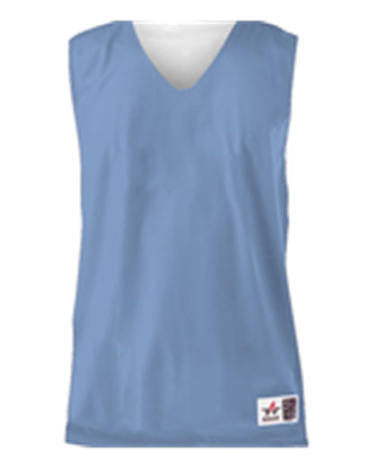 Alleson Athletic Youth Reversible Mesh Tank 560RY #color_Columbia Blue/ White