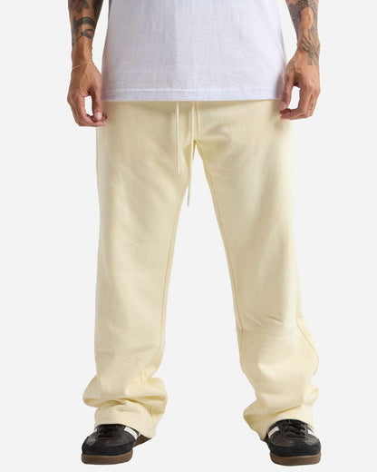Shaka Wear Men's Garment Dye Straight Leg Sweatpants SHGDSSP #colormdl_Cream