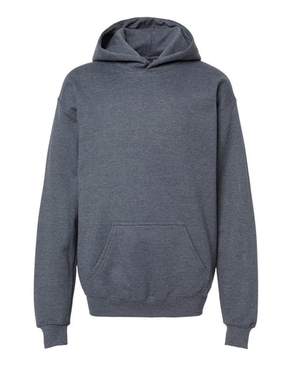 Gildan Softstyle® Youth Midweight Hooded Sweatshirt SF500B #color_Dark Heather