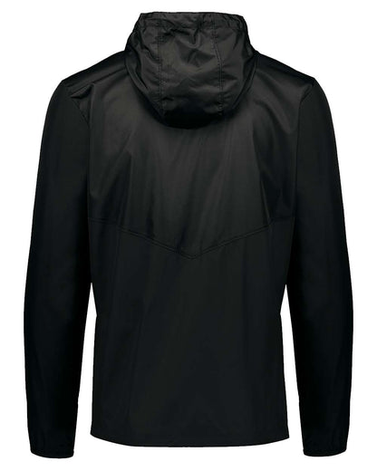 Holloway Men's Packable Quarter-Zip Jacket 229534 #color_Black