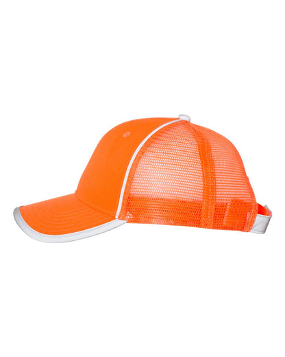 Outdoor Cap Safety Mesh-Back Cap SAF300M #color_Safety Orange