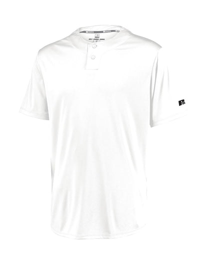 Russell Athletic Youth Performance Two-Button Solid Jersey 3R7X2B #color_White