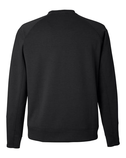 J. America Unisex Apex Fleece Crewneck Sweatshirt 8752 #color_Black