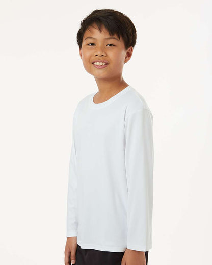 AllPro Youth Pro-Lock Performance Long Sleeve T-Shirt 48400Y #colormdl_White