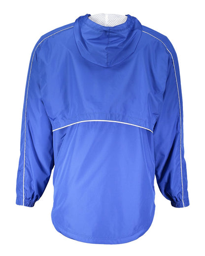 Holloway Men's Wizard Quarter-Zip Hooded Pullover 229016 #color_Royal/ White