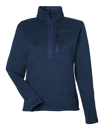 Marmot Women's Drop Line Half-Zip Jacket M16248 #color_Arctic Navy Heather