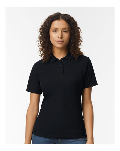 Gildan Softstyle® Women's Pique Polo 64800L #colormdl_Black