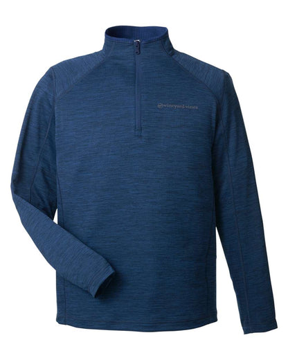 vineyard vines Men's Sankaty Quarter-Zip Pullover K002709 #color_Vineyard Navy