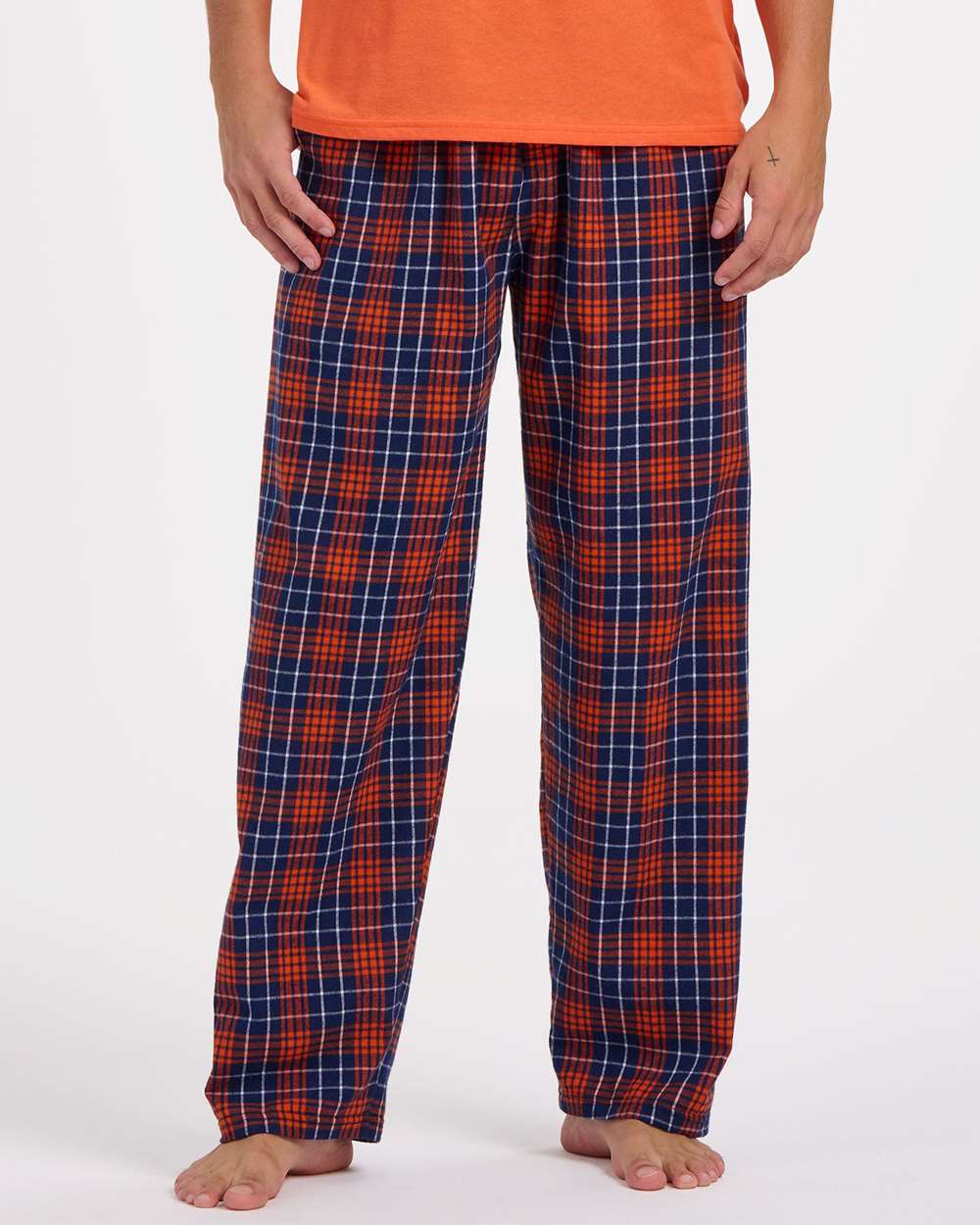 #colormdl_Navy/ Orange Plaid