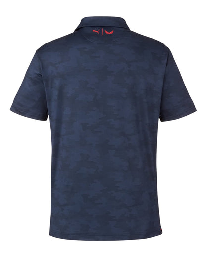 Puma Golf Men's Volition Camo Cover Polo 537471 #color_Navy Blazer