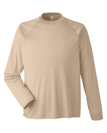 CORE365 Unisex Ultra UVP™ Marina Raglan Long Sleeve T-Shirt CE110 #color_Stone