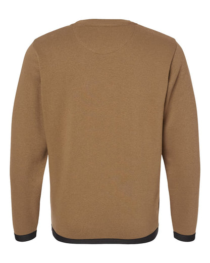 LAT Unisex The Statement Fleece Crewneck Sweatshirt 6789 #color_Coyote Brown/ Black