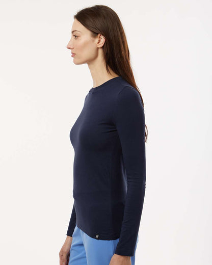 Jaanuu Women's RegenX Cotton Underscrub Long Sleeve T-Shirt W30002U #colormdl_Midnight Navy