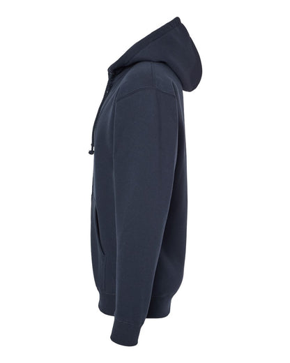 Independent Trading Co. Unisex Heavyweight Full-Zip Hooded Sweatshirt IND4000Z #color_Navy